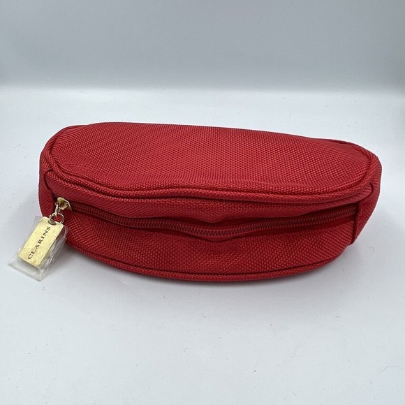 Clarins Cosmetic Red Bags - Picture 4 of 9